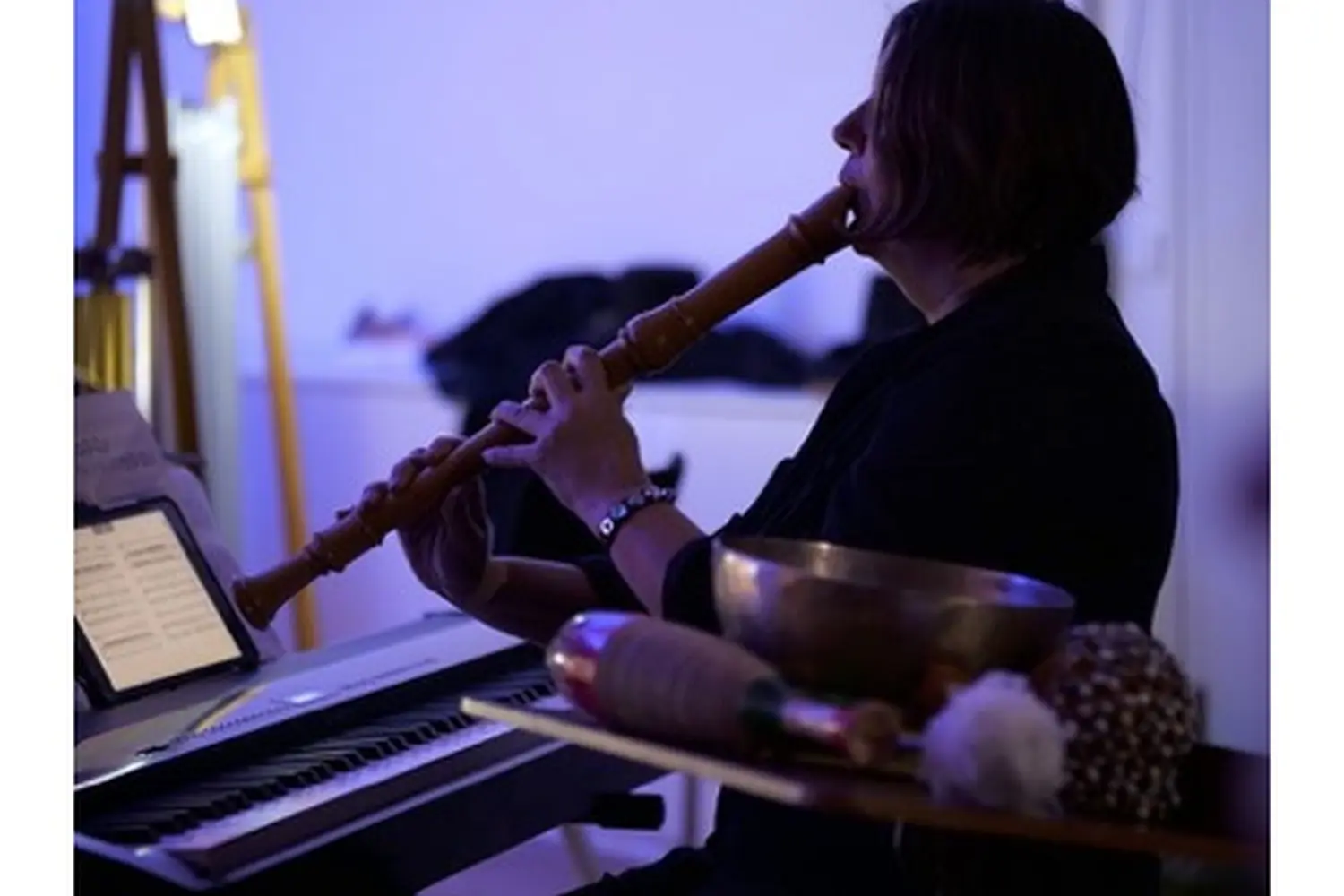 Anna Ikramova, mit Flöte