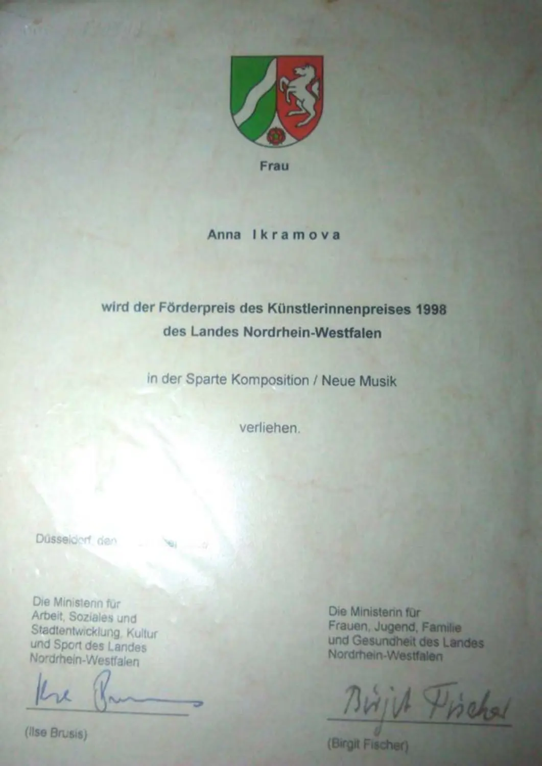 Anna Ikramova, Auszeichnungen